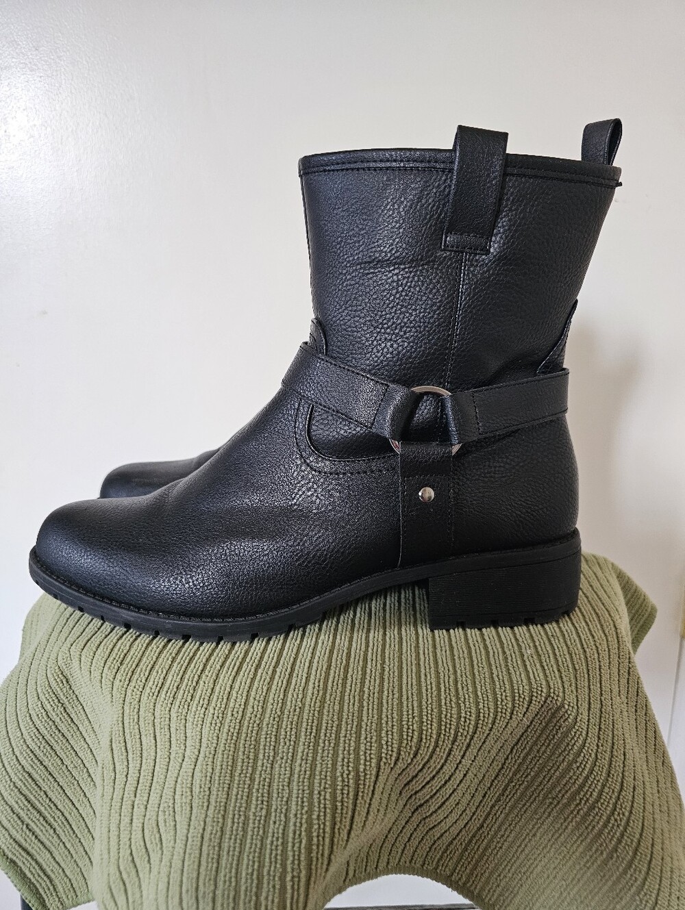 MOTO BOOTS - Faux Leather - Picture 4 of 11